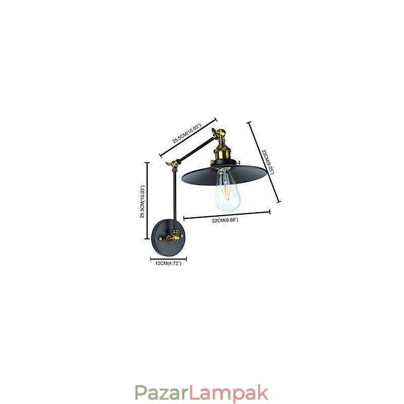 Rusztikus Lodge Hagyományos klasszikus festési funkció a Downlight fali lámpákhoz