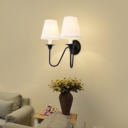 Rustic Lodge Black Oxide Finish funkció a szem védelmére Ambient Light fali lámpák fali lámpa