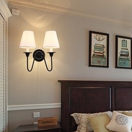 Rustic Lodge Black Oxide Finish funkció a szem védelmére Ambient Light fali lámpák fali lámpa