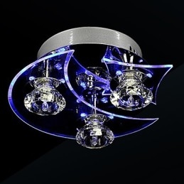 Csillár Modern Crystal Living 3 Lights