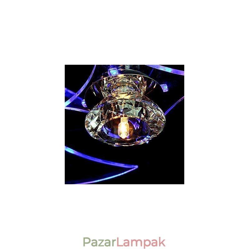 Csillár Modern Crystal Living 3 Lights