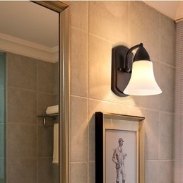 Rustic Lodge Black Oxide Finish funkció a szem védelmére Ambient Light fali lámpák fali lámpa