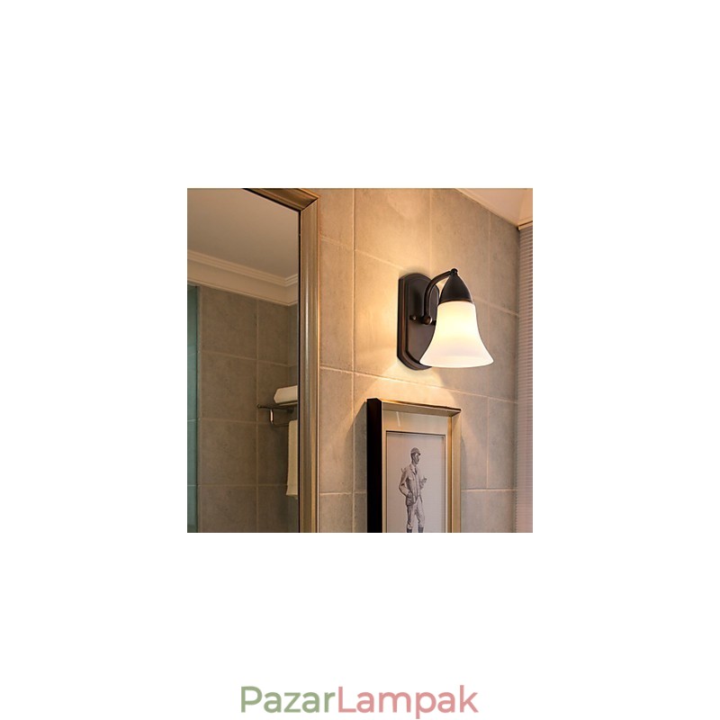 Rustic Lodge Black Oxide Finish funkció a szem védelmére Ambient Light fali lámpák fali lámpa