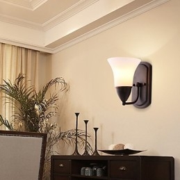 Rustic Lodge Black Oxide Finish funkció a szem védelmére Ambient Light fali lámpák fali lámpa
