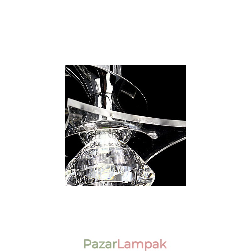 Csillár Modern Crystal Living 3 Lights