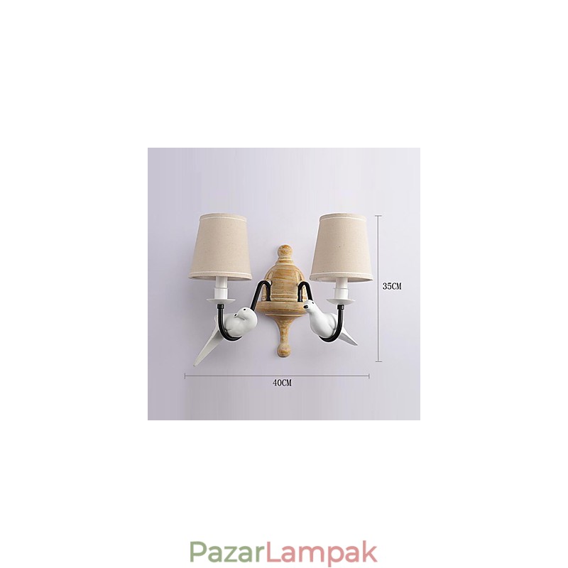 Rustic Lodge Simple Vintage Painting Feature Ambient Light falilámpák fali lámpa