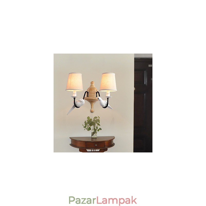 Rustic Lodge Simple Vintage Painting Feature Ambient Light falilámpák fali lámpa