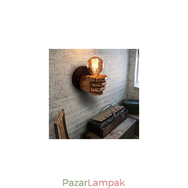 Loft ipari Cafe fali lámpa Gyanta fali lámpa Lodge Antique Vintage Retro Painting Function Mini Style Ambient Light fali lámpákhoz fali lámpa