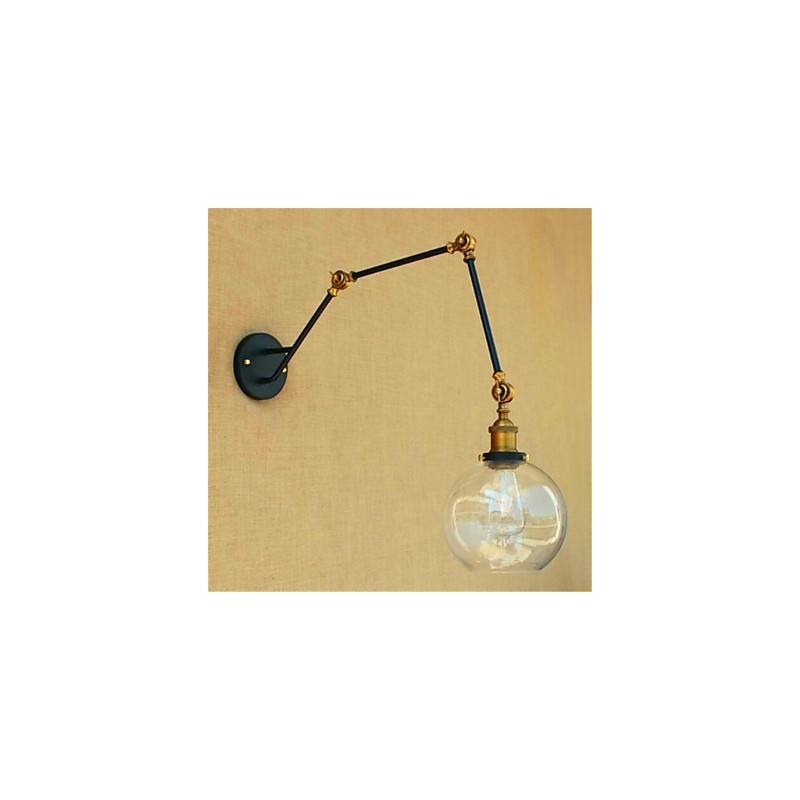 Rusztikus Lodge króm funkció lengőkaros környezeti világításhoz, lengőkaros fali lámpákhoz