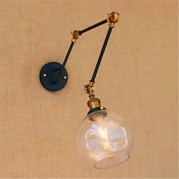 Rusztikus Lodge króm funkció lengőkaros környezeti világításhoz, lengőkaros fali lámpákhoz