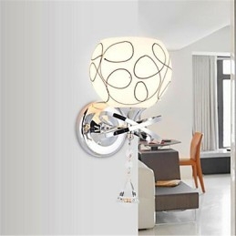 Hotel hálószoba éjjeli lámpa Modern, minimalista üveg fali lámpa