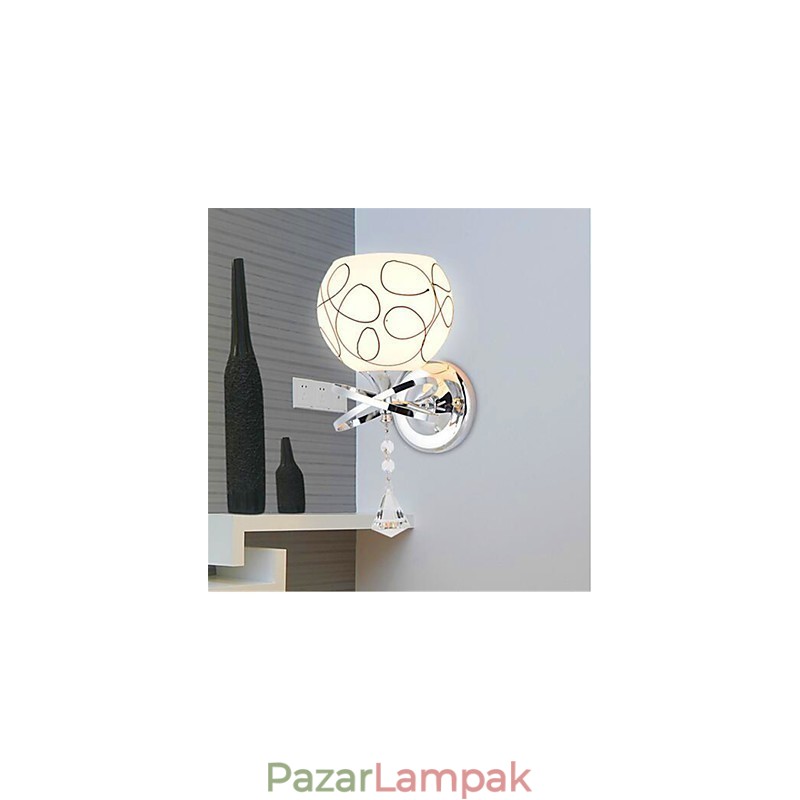 Hotel hálószoba éjjeli lámpa Modern, minimalista üveg fali lámpa