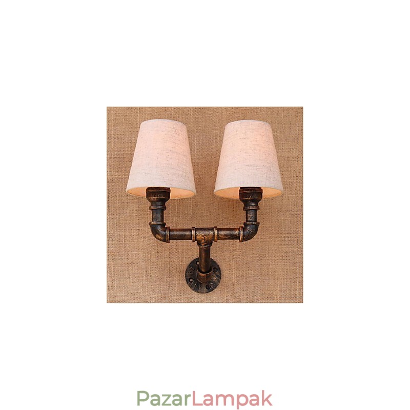 Rusztikus Lodge sárgaréz funkció Ambient Light falilámpákhoz