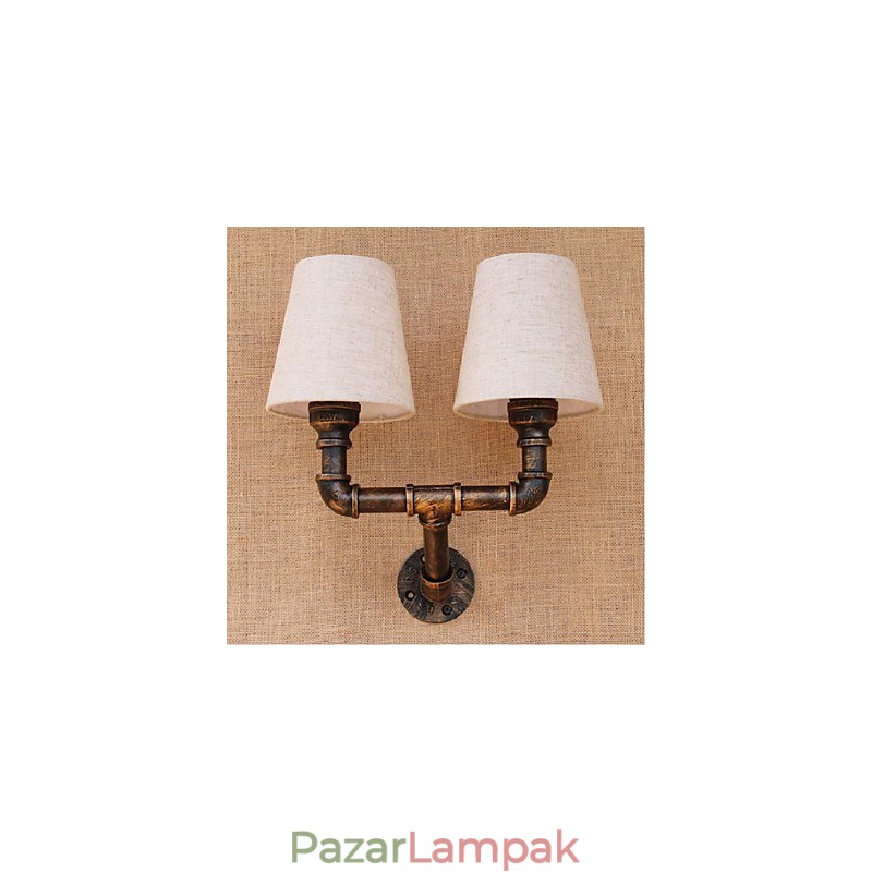 Rusztikus Lodge sárgaréz funkció Ambient Light falilámpákhoz