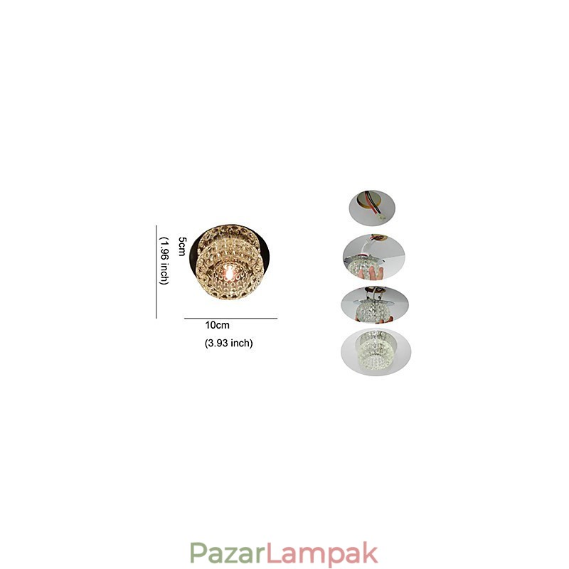 Modern, modern kristály mini stílusú süllyesztett tartó