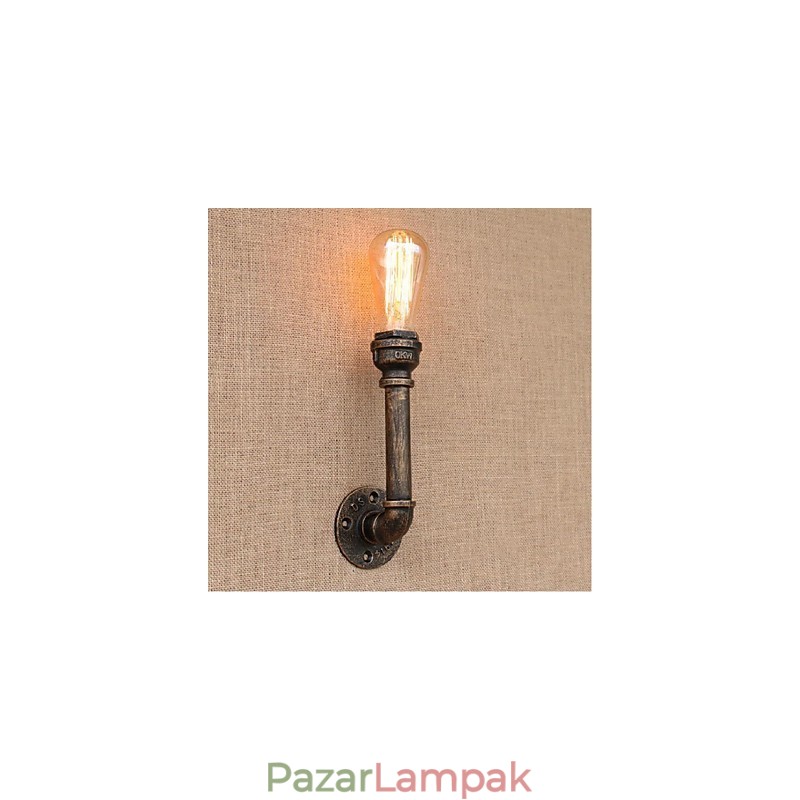 Nosztalgia Simple Water Pipe dekoratív kis fali lámpa fali lámpa