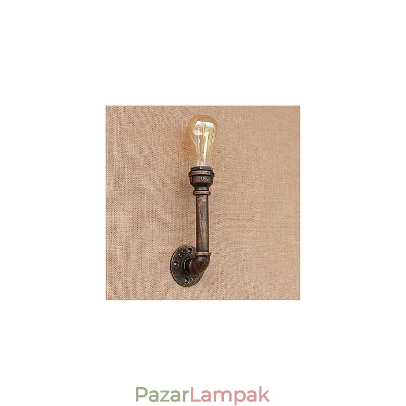 Nosztalgia Simple Water Pipe dekoratív kis fali lámpa fali lámpa