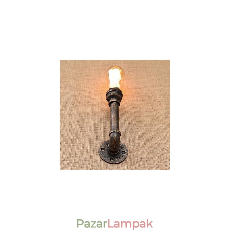 Nosztalgia Simple Water Pipe dekoratív kis fali lámpa fali lámpa