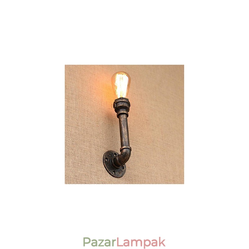 Nosztalgia Simple Water Pipe dekoratív kis fali lámpa fali lámpa