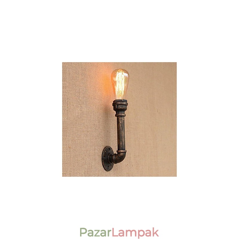 Nosztalgia Simple Water Pipe dekoratív kis fali lámpa fali lámpa