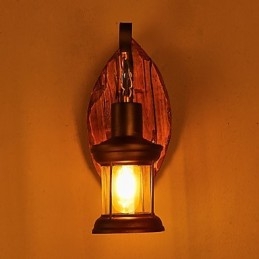 Egyfejes Ipari Vintage Retro Fémfestés Színes Fali lámpa Otthoni Szállodai Folyosó Dekorációs Fali lámpa
