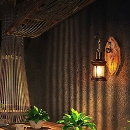Egyfejes Ipari Vintage Retro Fémfestés Színes Fali lámpa Otthoni Szállodai Folyosó Dekorációs Fali lámpa