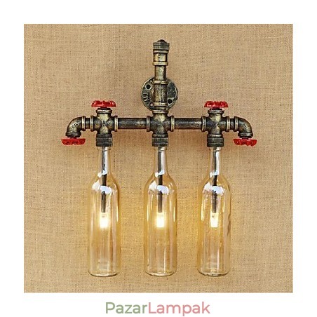 Retro ipari szélkapcsoló kulacs fali lámpa fali lámpa borostyánsárga Retro ipari szélkapcsoló kulacs fali lámpa fali lámpa borostyánsárga