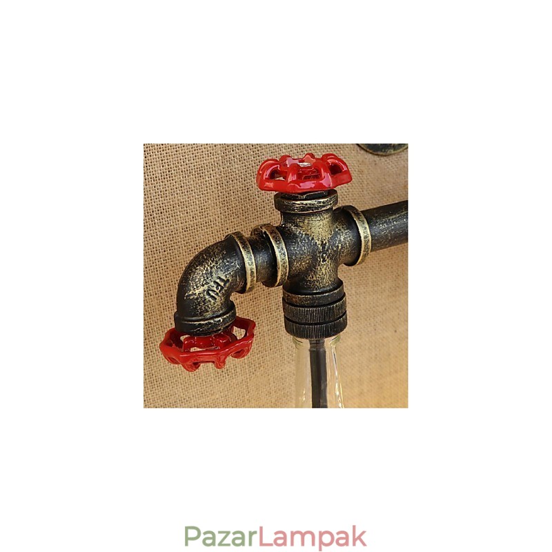 Retro ipari szélkapcsoló kulacs fali lámpa fali lámpa borostyánsárga