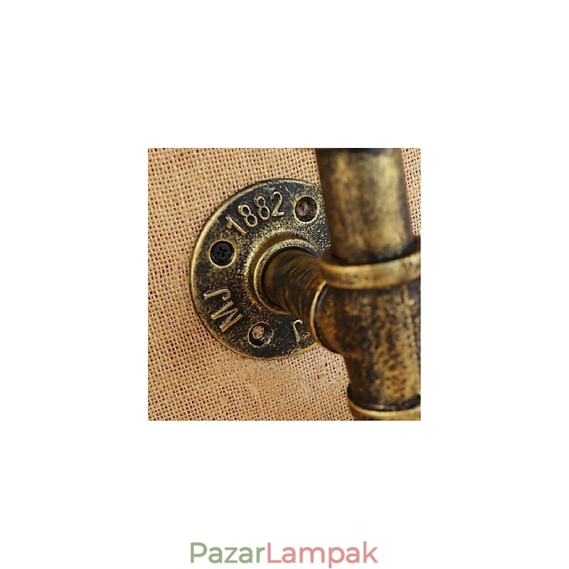 Retro ipari szélkapcsoló kulacs fali lámpa fali lámpa borostyánsárga