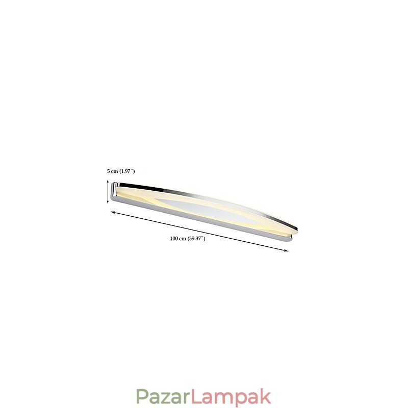 Super Long Modern fürdőszobai világítás Kortárs fém fali lámpa