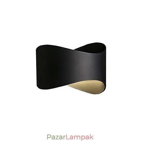 Modern, kortárs fekete-oxid bevonat a mini stílusú környezeti fényű fali lámpákhoz Modern, kortárs fekete-oxid bevonat a mini stílusú környezeti fényű fali lámpákhoz