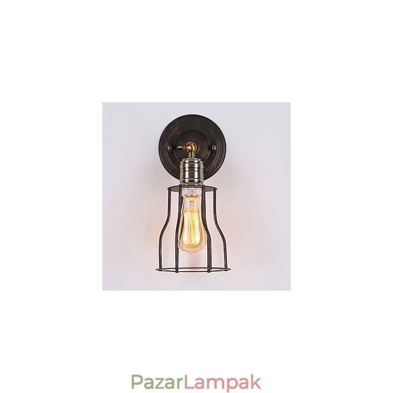 Retro ipari stílusú vidéki fém fali lámpák étterem kávézó mini falikarik