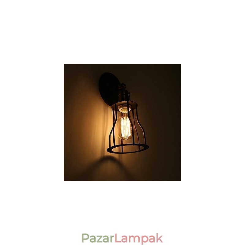 Retro ipari stílusú vidéki fém fali lámpák étterem kávézó mini falikarik
