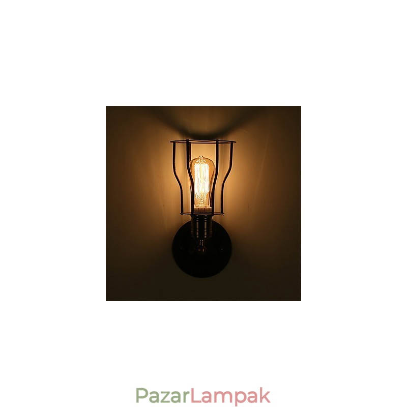 Retro ipari stílusú vidéki fém fali lámpák étterem kávézó mini falikarik