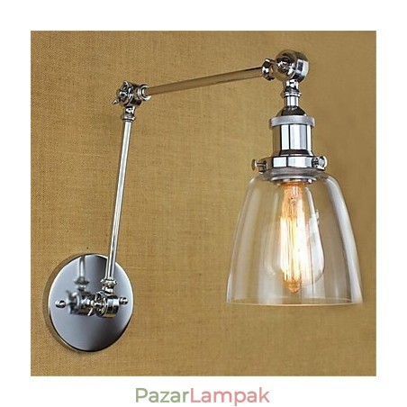 Rusztikus Lodge Country Retro galvanizált funkció az állítható magasságú és szögű kar szemvédelem érdekében