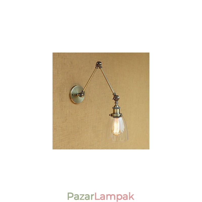 Rusztikus Lodge Country Retro galvanizált funkció az állítható magasságú és szögű kar szemvédelem érdekében