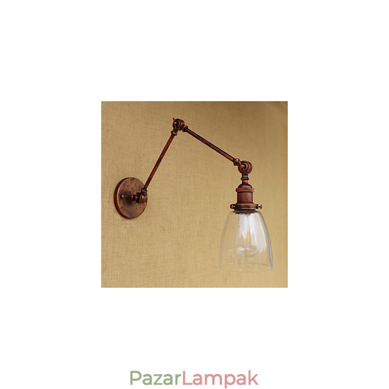 Rusztikus Lodge Country Retro galvanizált funkció az állítható magasságú és szögű kar szemvédelem érdekében