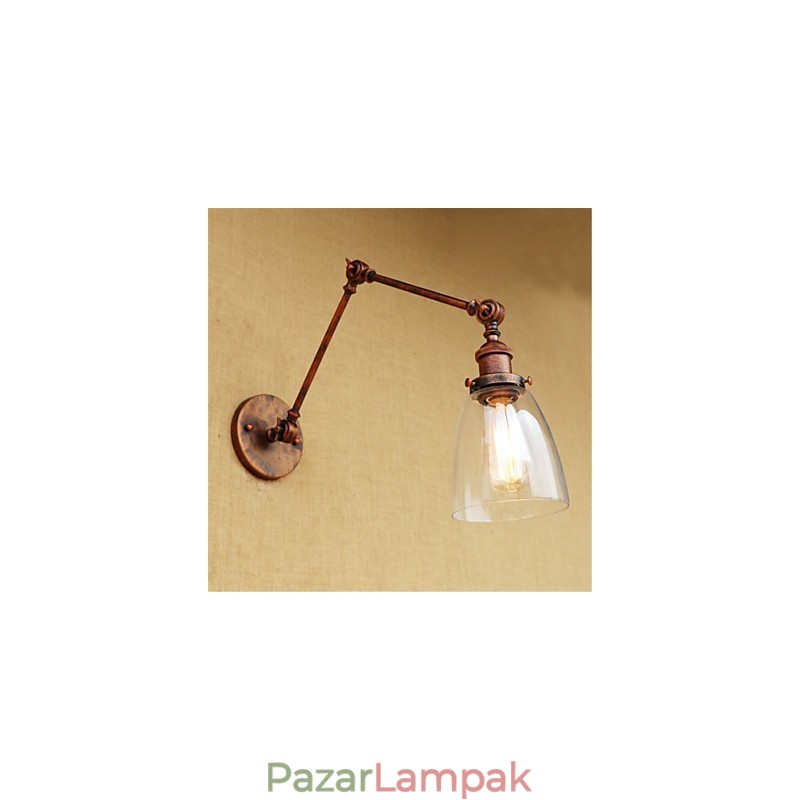 Rusztikus Lodge Country Retro galvanizált funkció az állítható magasságú és szögű kar szemvédelem érdekében