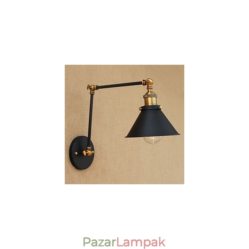 Falikar sárgaréz Vintage ipari fali lámpa, otthoni világítás beltéri dekorációs falikar