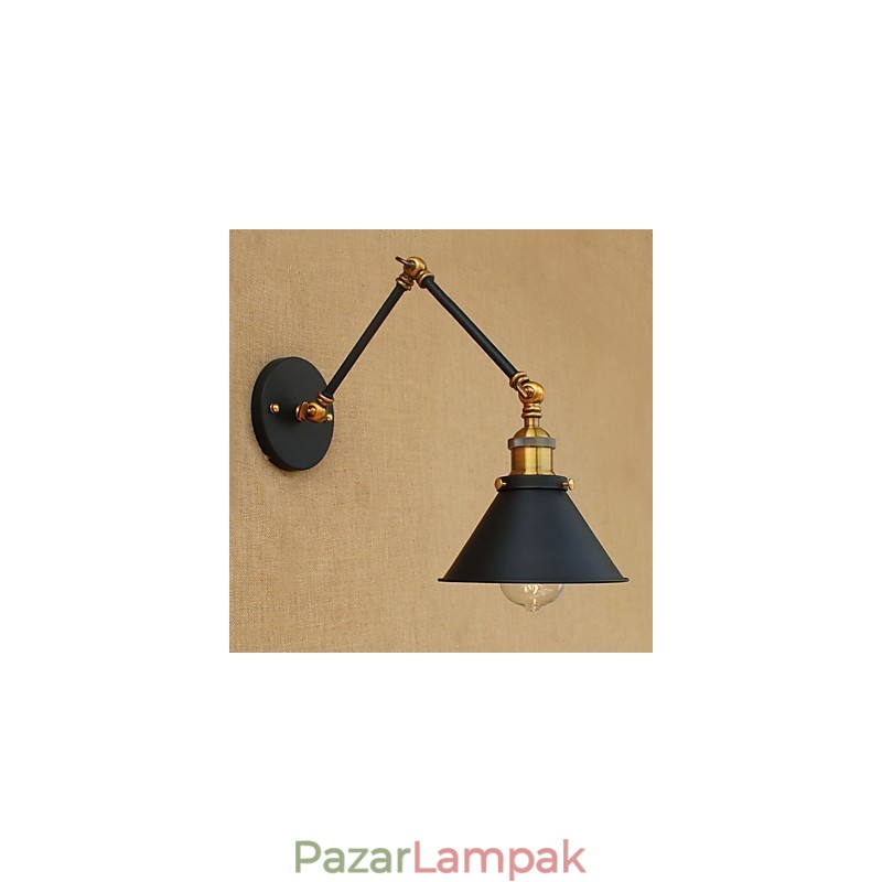 Falikar sárgaréz Vintage ipari fali lámpa, otthoni világítás beltéri dekorációs falikar
