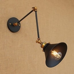 Falikar sárgaréz Vintage ipari fali lámpa, otthoni világítás beltéri dekorációs falikar