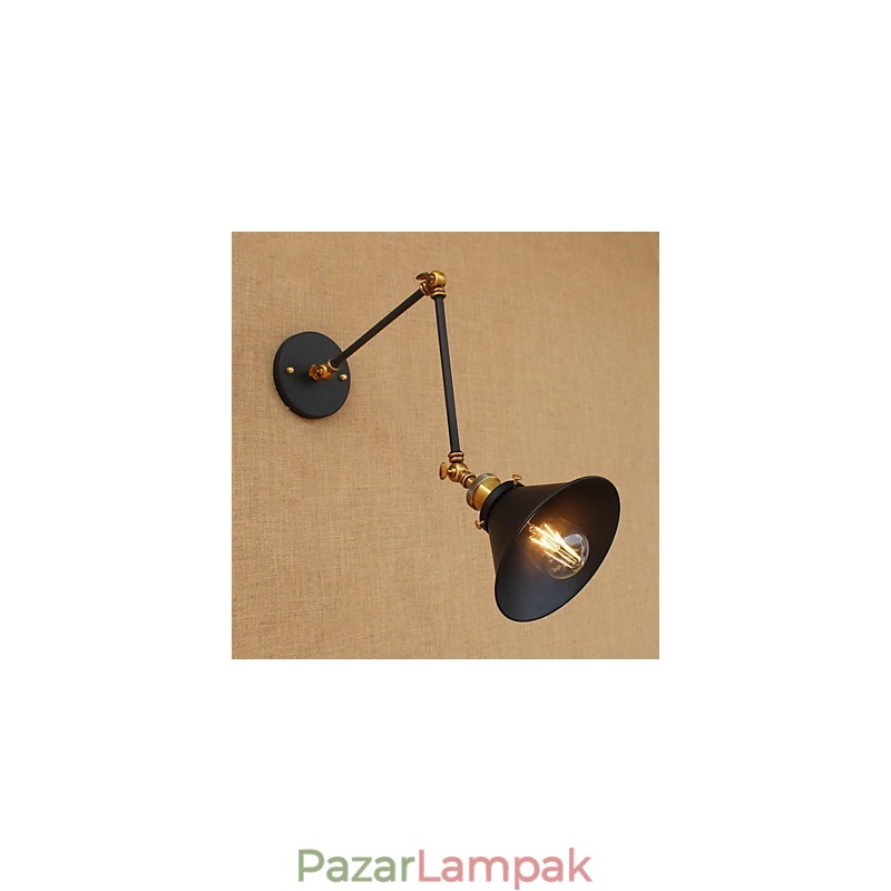 Falikar sárgaréz Vintage ipari fali lámpa, otthoni világítás beltéri dekorációs falikar