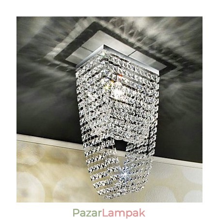 Modern, modern kristály mini stílusú galvanizált süllyesztett tartó