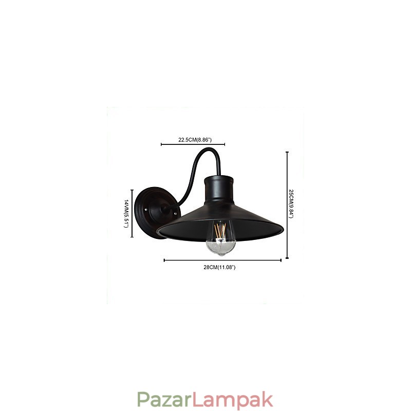 Fali lámpa fali lámpák Fali vas fali lámpa Buta fekete fénykard lámpa a falon