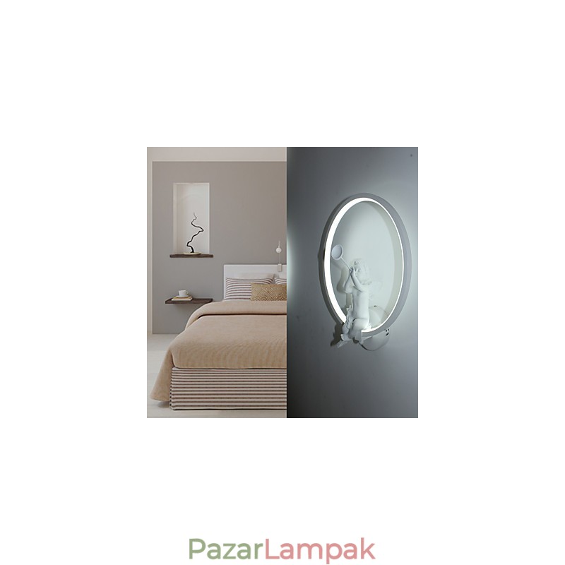 Nordic Modern Minimalista Fali lámpa Hálószoba dekorációs lámpák Alumínium termékek Lámpák Angyalok Folyosók Fali lámpák