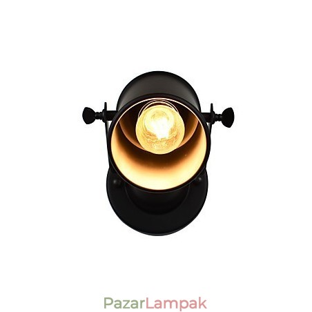 Festett acél fali lámpa néma fekete amerikai kávé dekoráció Retro fali lámpa fénykard lámpa a falon Festett acél fali lámpa néma fekete amerikai kávé dekoráció Retro fali lámpa fénykard lámpa a falon