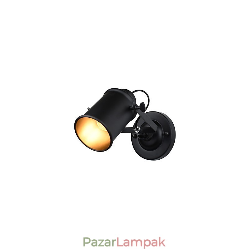 Festett acél fali lámpa néma fekete amerikai kávé dekoráció Retro fali lámpa fénykard lámpa a falon