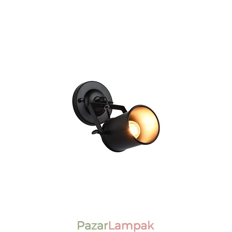 Festett acél fali lámpa néma fekete amerikai kávé dekoráció Retro fali lámpa fénykard lámpa a falon