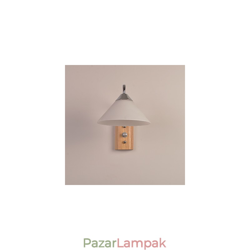 Egyszerű fali lámpa éjjeli íróasztali lámpa üvegernyővel és tömörfával hálószoba öltözőhöz Nappali babaszoba Kollégiumi dohányzóasztal könyvespolcok