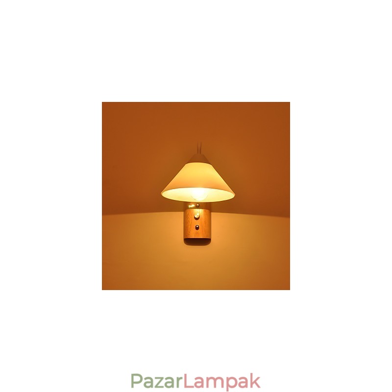 Egyszerű fali lámpa éjjeli íróasztali lámpa üvegernyővel és tömörfával hálószoba öltözőhöz Nappali babaszoba Kollégiumi dohányzóasztal könyvespolcok